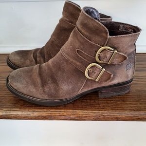 Born Distressed Brown Suede Boots